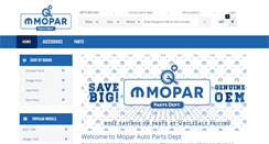Desktop Screenshot of moparpartsdept.com